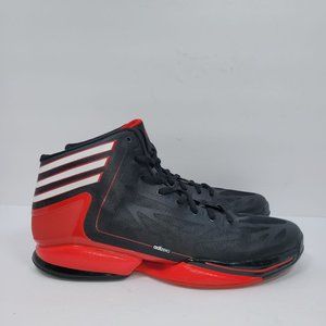 Adidas AdiZero 2012 Men's Black Red Basketball Athletic Shoes G59431 US Size 15
